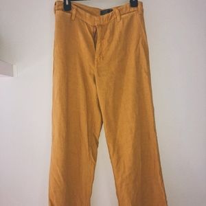 Yellow high rise pants